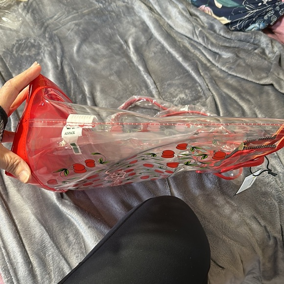 Ed Hardy red cherry Tote bag MSRP $159 - Picture 4 of 7